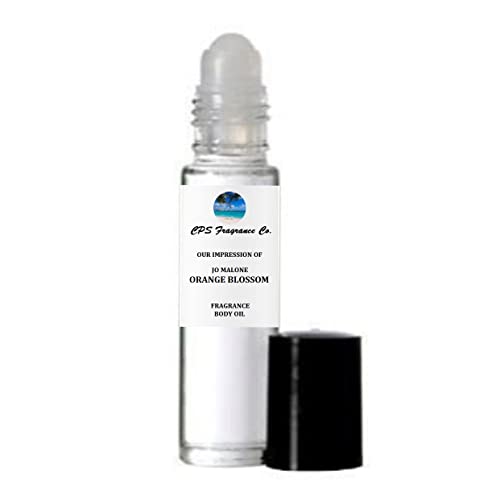 ORANGE BLOSSOM For Women & Men Type Hypoallergenic Pure Perfume Body Oil Roll On 1/3oz (10ml) CPS Fragrance Co. Impression made with Pure essential Oils + Organic Fractionated Coconut Oil