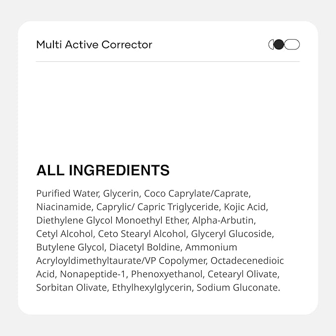 Cureskin Multi-Active Corrector Kojic Acid Face Cream | Kojic Acid, Alpha Arbutin & Niacinamide | For Uneven Skin Tone, Dullness & Visible Spots, 0.53 Ounce (Pack of 1)