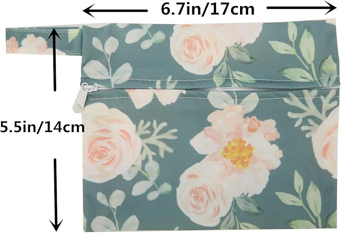 5 Cloth Menstrual Pads 1 Wet Bag M Panty Liners Reusable Washable (Solar System, M Panty Liners)