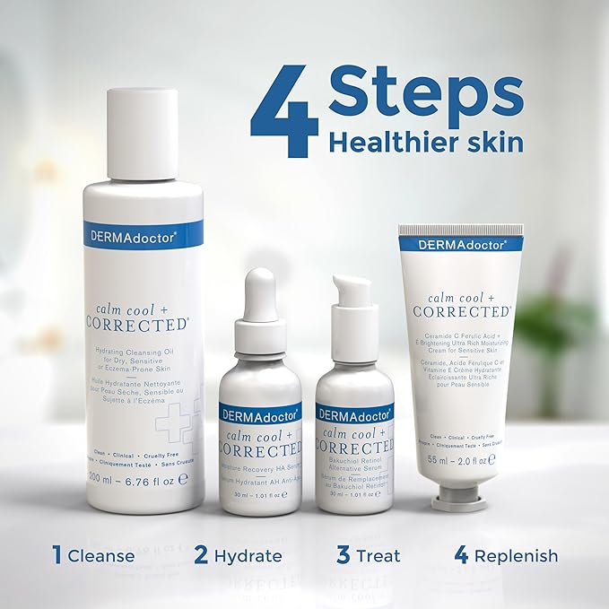 DERMAdoctor Hyaluronic Acid Moisturizer for Face – Hydrating Niacinamide Face Serum with Vitamin C – Dermatologist Formulated Hydrating Serum for Sensitive Skin, 1 fl oz
