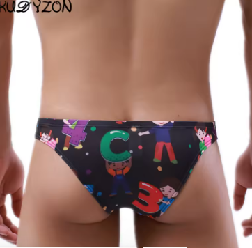 Sexy Briefs Men Bikini Male Panties Slip Hombre Calzoncillos Men Print Breathable Briefs U Pouch Lingerie Cuecas Gay Underwear
