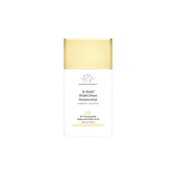 Drunk Elephant B-Goldi Bright Drops - 30 ml/1 fl oz Illuminating Color Serum Clean Clinical Skincare Cruelty-Free Dermatologist-Tested Free of Essential Oils, Silicones, and Fragrance