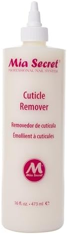 Mia Secret Cuticle Softener & Remover - Quick Easy Safe - Removes Cuticles Safely and Softens The Edge - Excellent for Manicures and Pedicures (16 oz.)