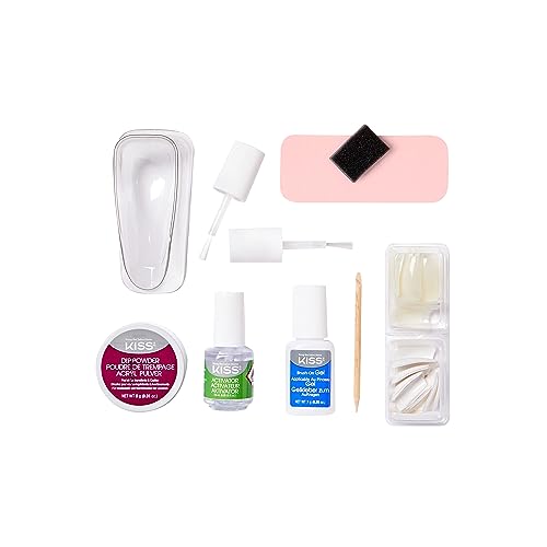 Kiss Salon Dip Prof Dipping System Acrylic Strength 40 Tip