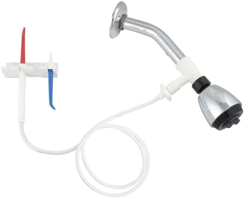 Water Dental Flosser - Convenient for Teeth, Attaches to Your Shower Head - Easy Installation, Adjustable Temperature & Pressure - Dentist Recommended