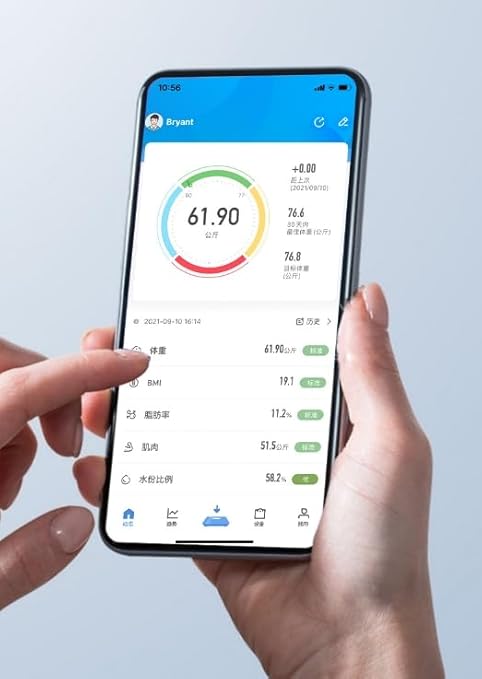 Digital Body Weight Scale with BMI and Body Fat Measurement, 180kg/396lb Capacity, App Connectivity