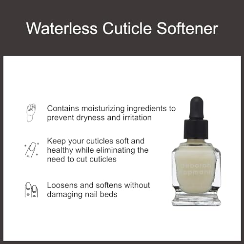 Deborah Lippmann Cuticle Remover Cuticle Softener for Nail Care No Soaking, No Peeling, No Nipping 0.5 Fl Oz