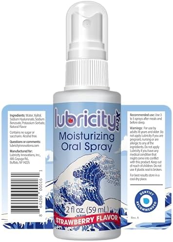 Dry Mouth Spray - Advanced Formula - Hyaluronic Acid and Xylitol, Saliva Substitute Moisturizing Oral Spray, The Most Satisfactory Solution in Dry Mouth Products (2 Fl. Oz., Strawberry)