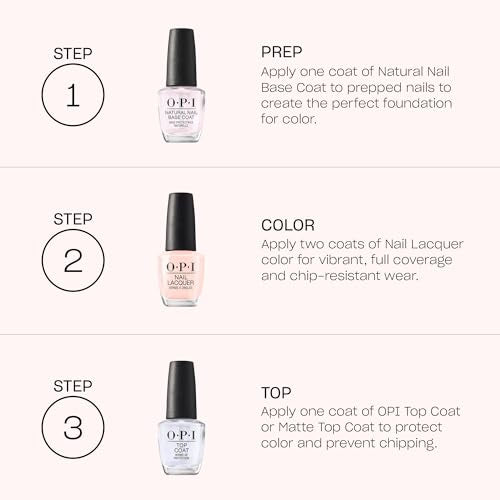 OPI Nail Lacquer Nail Polish | Sheer Light Nude Pink Shimmer Chip Resistant Nail Polish | Vegan, Fast Drying, Streak Free