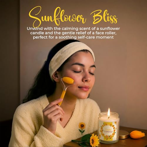 18Pcs Sunflower Gifts for Women - Unique Gift Basket Set - Birthday Gifts for Women, Best Friend, or Sister - Sunshine Box Care Package, Get Well Soon, Thinking of You, Friendship Basket
