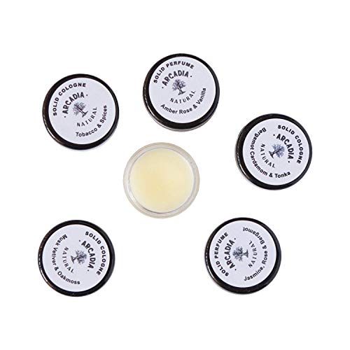 11 Solid cologne samples (MASCULINE SCENTS - Citrus, Fresh, Clean, Earthy)