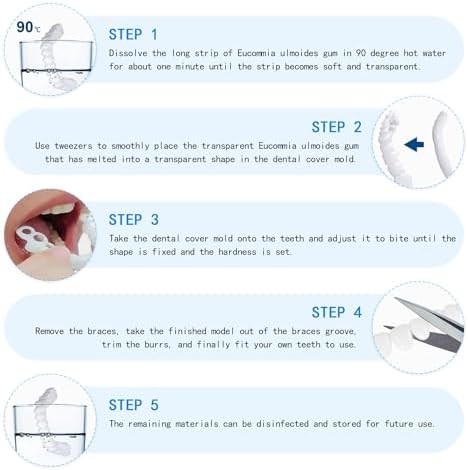 2 Pairs, Temporarily Adjustable for Men and Women, Regain Confidence Smile