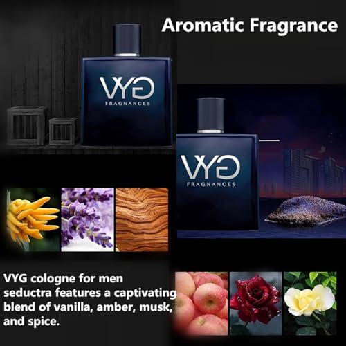 Cologne for Men, Men's Fragrance Cologne- Pheromone-Infused, 3.4Fl.Oz, Long Lasting Fragrance (1 Bottle)