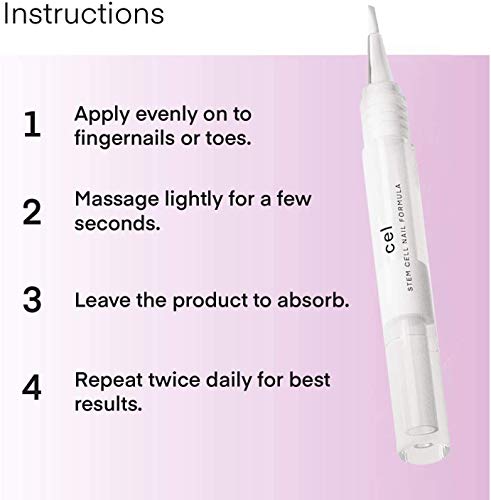 cel MD Cuticle Oil Pen Nail Strengthener Repair Serum – Nail Repair For Damaged Nails – Helps Repair & Nourish Cracked Nails and Rigid Dry Cuticles - Set of 2
