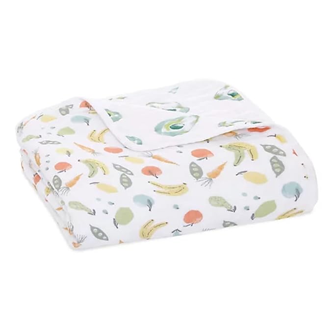 aden + anais Essentials Dream Blanket, Muslin Baby Blankets for Girls & Boys, Ideal Lightweight Newborn Nursery & Crib Blanket, Shower & Registry Gift, Farm to Table