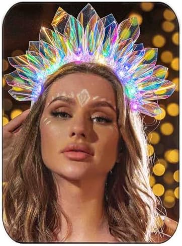 DRESBE Light Up Headband LED Headbands Glow Party Crown Hair Accessories for Women