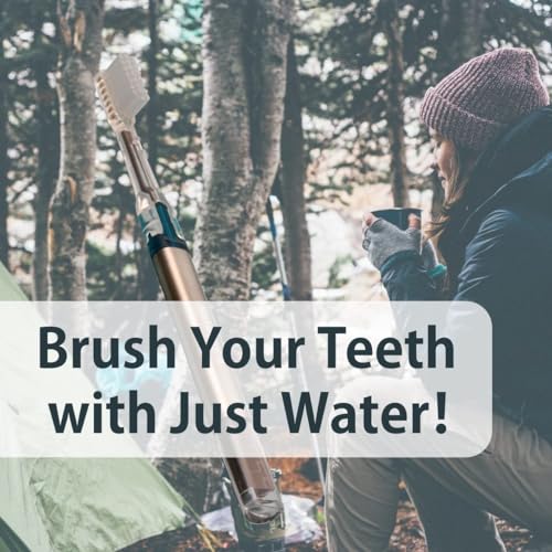 Soladey3 Ionic Toothbrush, Solar Panels and TiO2 Semiconductor, 4 Row Ultra Fine Orange, You can Brush Without Toothpaste