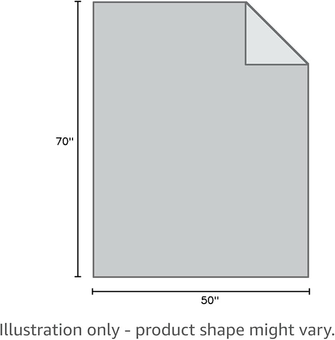 Berkshire Blanket-Classic Heavyweight Soft Printed VelvetLoft® Plush Throw Blanket, Cozy and Fuzzy, Mushroom Field Grey, 50in x 70in