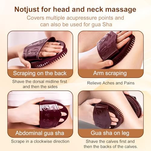 2Pcs Meridian Massage Brush,Full Body Massage Brush,Cepillos Meridianos,Eauty Salon Professional Custom Massager for Full Body SPA Massager Relaxation