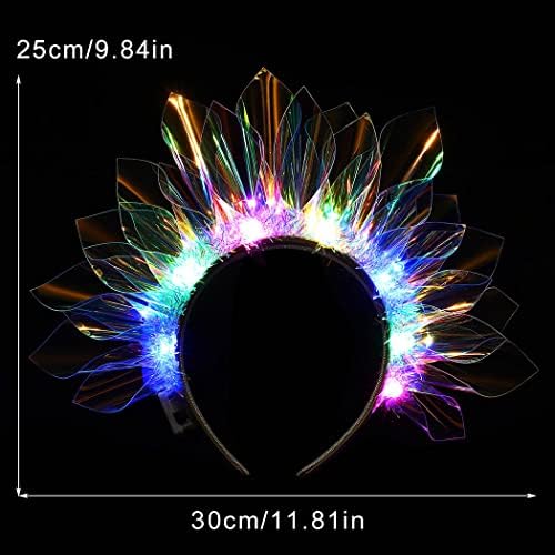 DRESBE Light Up Headband LED Headbands Glow Party Crown Hair Accessories for Women