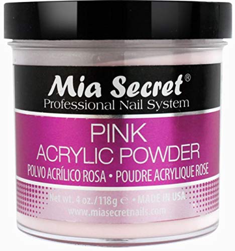 MIA SECRET 4 oz Acrylic Powder 3pc Set - Pink, Clear & White - Made in USA