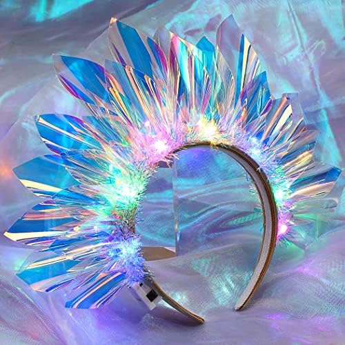 DRESBE Light Up Headband LED Headbands Glow Party Crown Hair Accessories for Women