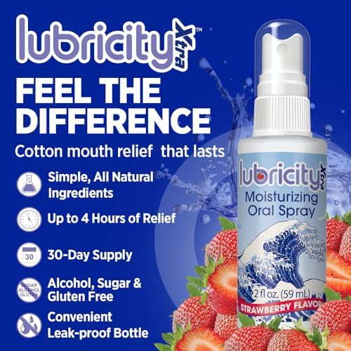 Dry Mouth Spray - Advanced Formula - Hyaluronic Acid and Xylitol, Saliva Substitute Moisturizing Oral Spray, The Most Satisfactory Solution in Dry Mouth Products (2 Fl. Oz., Strawberry)