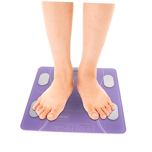 Digital Body Scale for Weight Monitoring - Electronic Scale with Body Fat Measurement (No Battery Required)