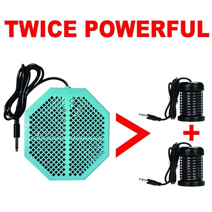 CS-900 Twice Powerful 6.5" x 5.5" Ion Detox Foot Bath Arrays Flat Dual Coil Stainless Steel Aqua Ionic Cleanse Array Compatible With Most 1/4" Plug Type Detox Machines (EUCALYPTUS)