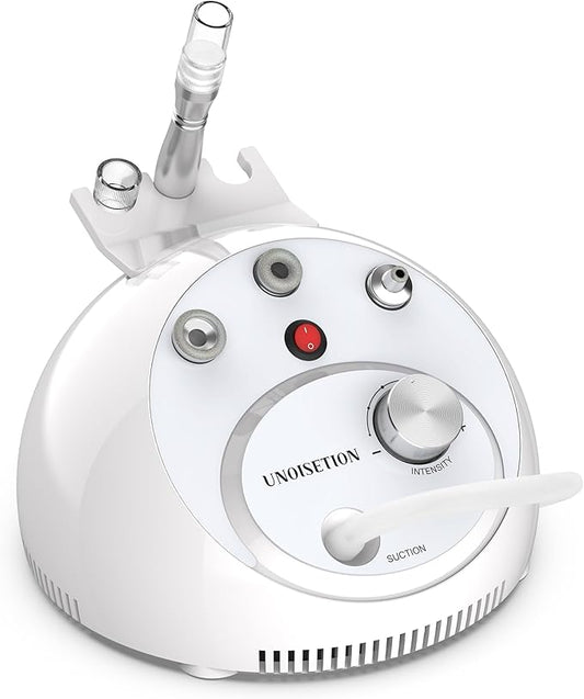 2 in 1 Desktop Blackhead Remover Vacuum, UNOISETION at-Home Dermabrasion Facial Machine for Exfoliation & Radiant Skin, Beauty Gifts for Women