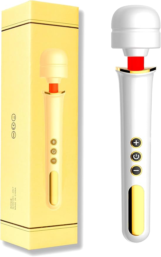 Cordless Massager Therapy Device - for Relieving Deep Tissue Muscle Pain and Movement Recovery, Portable for Travel, Home, Office, Perfect Christmas Birthday Gift-White