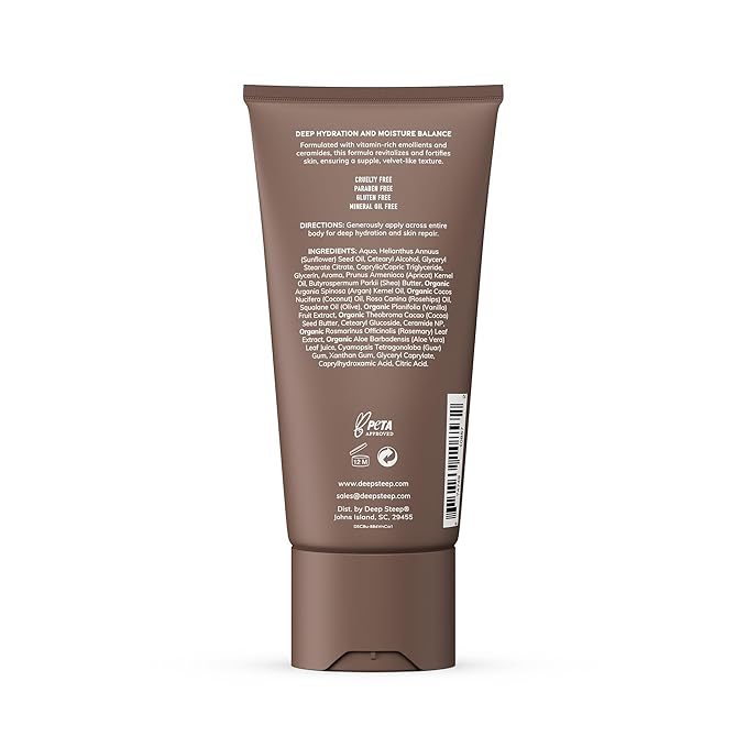 Deep Steep Body Butter with Ceramides for Intense Moisture 6oz (6 Ounces (Pack of 1), Vanilla Coconut)