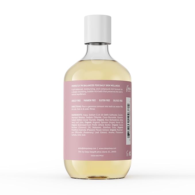 Deep Steep Bubble Bath, Passion Fruit Guava, 17.5 Ounce