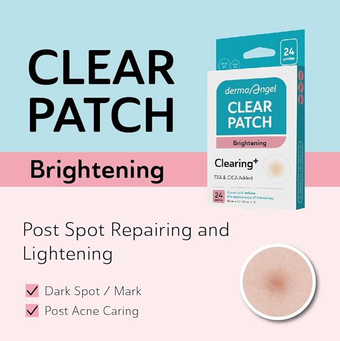 DERMA ANGEL Dark Spot Patches Blemish Patches with Hydrocolloid, TXA & CICA for Active Acne & Post-Inflammatory Dark Spots - Day and Night Use - UPGRADED (Post Acne - 96 Count - 1 Size)