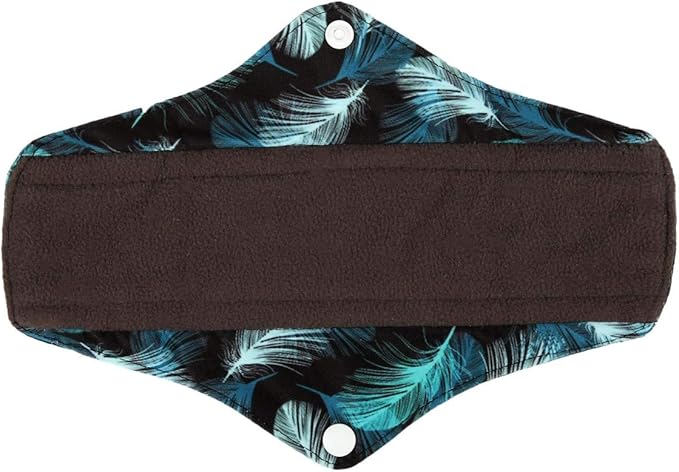 5 Cloth Menstrual Pads 1 Wet Bag M Panty Liners Reusable Washable (Ink Splatter, M Panty Liners)
