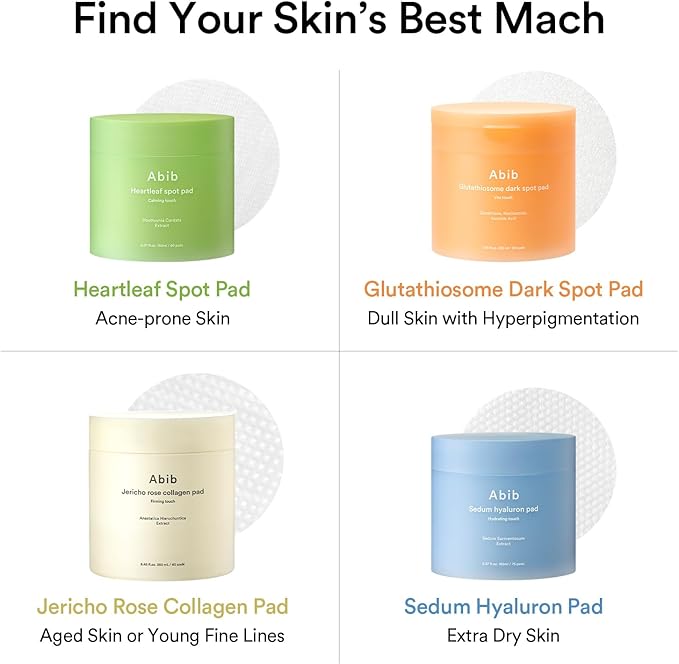 Abib Heartleaf Spot Pad Calming Touch Duo Set 160pads 10.14 fl. oz. | Korean Acne Soothing Toner Pads for Face, Cleansing, Disposable, Exfoliant, Skin Care