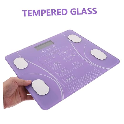 Digital Body Scale for Weight Monitoring - Electronic Scale with Body Fat Measurement (No Battery Required)