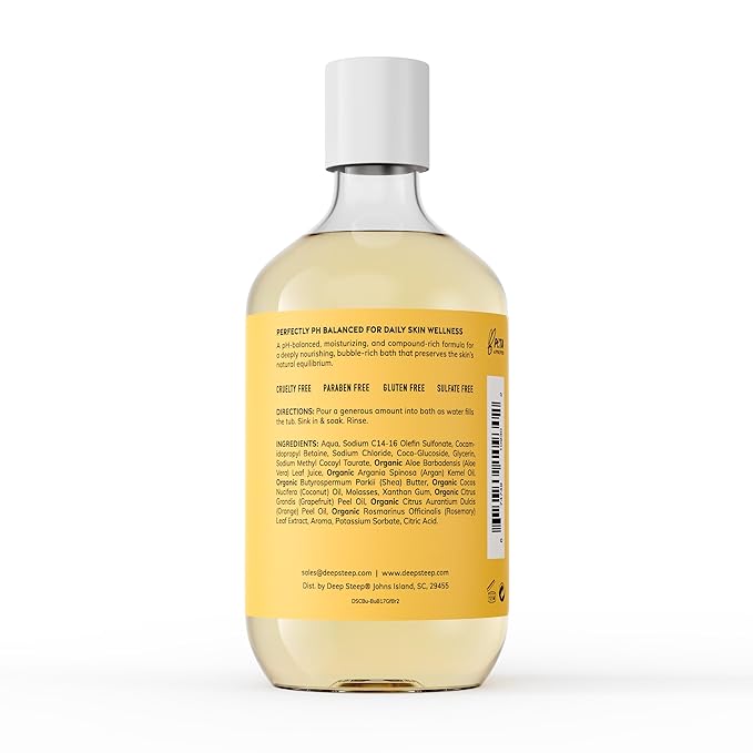 Deep Steep Bubble Bath, 17 oz (Grapefruit Bergamot)