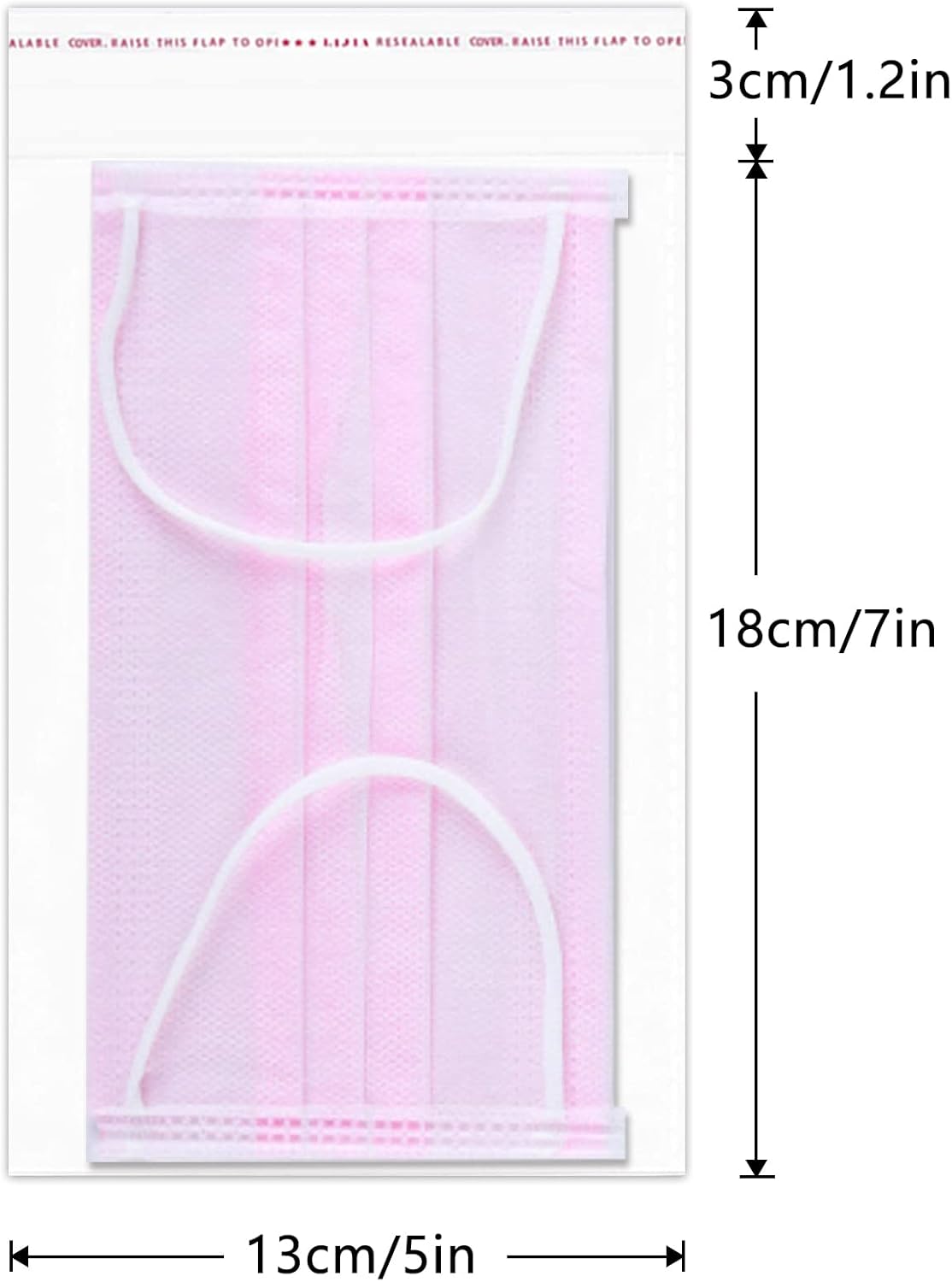 5" x 7" Self Adhesive Cello Bags, 300pcs Clear Resealable Cellophane Bags, 1 Mil, for Cookies, Bakery, Party Decorative Gifts