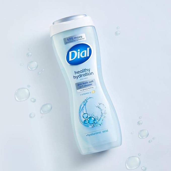 Dial Body Wash, Healthy Hydration, 16 fl oz (Pack of 4)