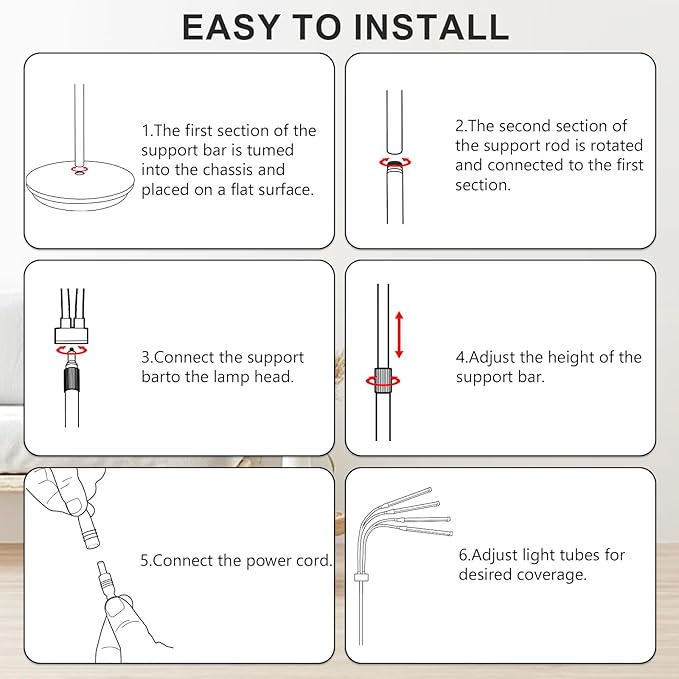 180LEDs Red Light Therapy Lamp with Stand, 660nm &850nm &940nm Near Infrared Light Device for Body & Face