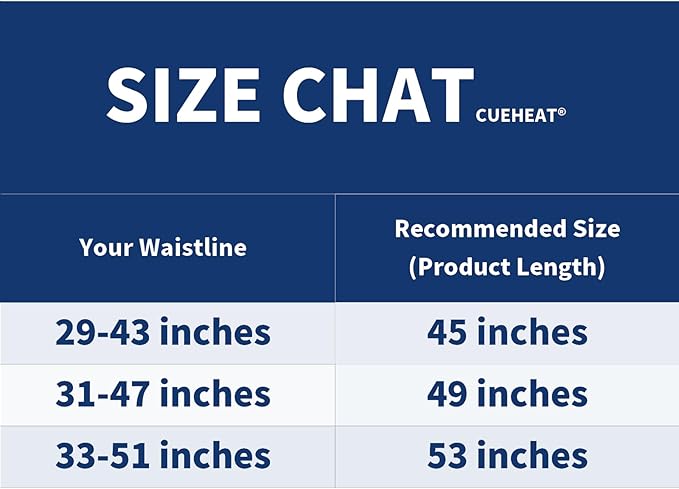 CUEHEAT Heated Waist Belt - Cordless Heating Pad for Low Back, Electrical Heating and Massage, Rechargeable Battery Powered