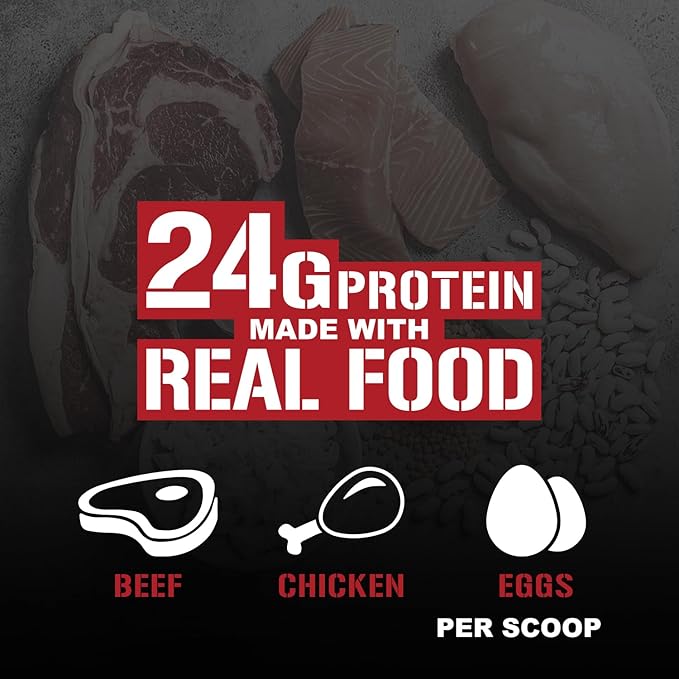 5% Nutrition Rich Piana Shake Time | 26G Animal Based Protein Drink | Grass-Fed Beef, Chicken, Whole Egg | No Sugar, Dairy, or Soy | (Peanut Butter)