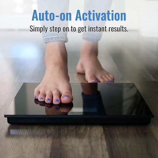 DMI Talking Digital Bathroom Scale for Body Weight, 440 lb. Weight Capacity, Clinically Accurate Measurements, Heavy Duty Sleek Tempered Glass Body Weight Scale, Black, Case of 6