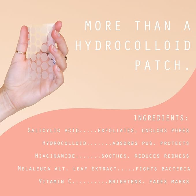 Dot Pimple Zit Patches for Face – Dermatologist Recommended & Ranked 1 for Most Effective Blemish Support – All Natural Hydrocolloid Acne Stickers with Vitamin C & Salicylic Acid (8 & 12 mm, 72 ct)