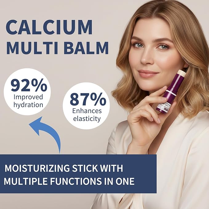 2PCS Vitaliq Calcium Multi Balm, Calcium Volume Multi Balm, Wrinkle Core Stick for Face, Collagen Moisturing Stick, Anti-aging, Hydrating, Moisturizing Cream