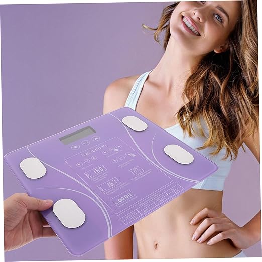 Digital Body Scale for Weight Monitoring - Electronic Scale with Body Fat Measurement (No Battery Required)