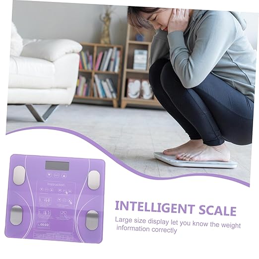 Digital Body Scale for Weight Monitoring - Electronic Scale with Body Fat Measurement (No Battery Required)