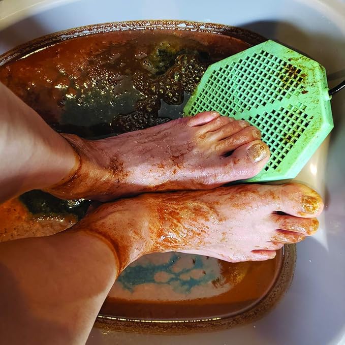 CS-900 Twice Powerful 6.5" x 5.5" Ion Detox Foot Bath Arrays Flat Dual Coil Stainless Steel Aqua Ionic Cleanse Array Compatible With Most 1/4" Plug Type Detox Machines (EUCALYPTUS)