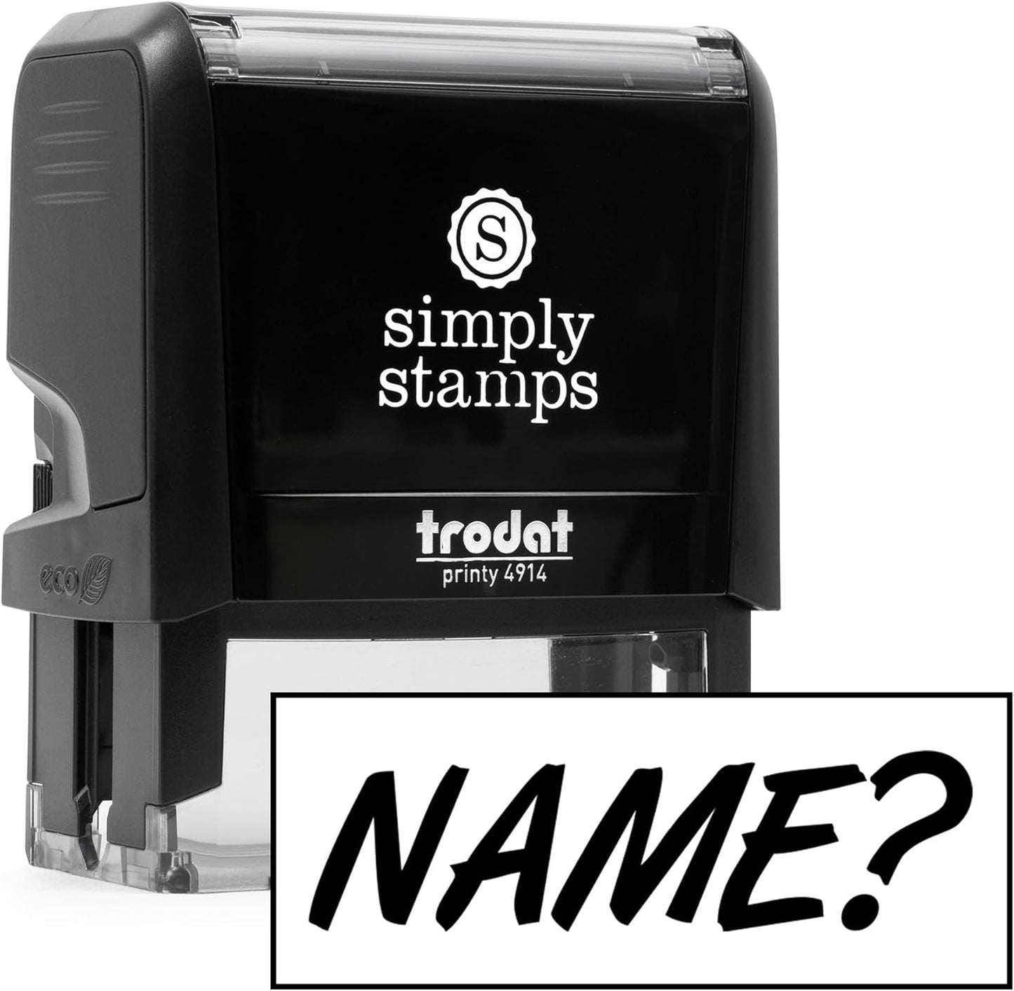 Custom Self-Inking Teacher Stamps | 49 Designs | Fun Phrases | Grading Made Easy | Classroom and Library Book Stamps (Name?, Large)